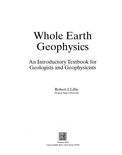 Whole Earth Geophysics